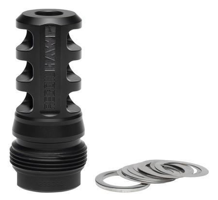 [023614780250] Browning 001293093 Xeno Recoil Hawg Black Matte Stainless Steel M13x0.75 Threads 2.20" OAL