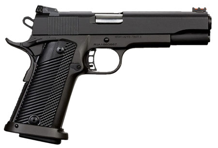 [4806015520092] Rock Island 52009 Rock Ultra FSHC 10mm Auto Caliber with 5" Barrel, 16+1 Capacity, Overall Black Parkerized Finish Steel, Beavertail Frame, Serrated Slide  &  Black G10 Grip