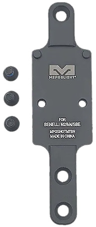 [810013525144] Meprolight USA 901141040 Optics Plate Shotgun Matte Black Aluminum, Benelli M2/M4/SBE RMR Footprint
