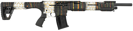 [810162050382] Tokarev USA 21000428 TAR SP 12 Gauge AR Style 18.50" Splatter Camo Aluminum Receiver w/Picatinny Rail, Polymer Stock, Ambidextrous