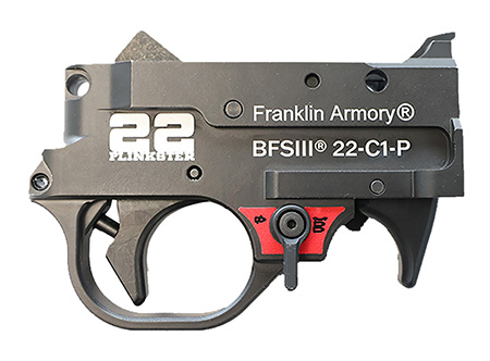 [818725012563] Franklin Armory 0250033BLK 22 Plinkster BFSIII Black Curved Trigger Drop-In Fits 10/22