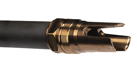 [850000857711] Q LLC ACCFH3/4-24 Flash Hider  7.62 Steel 3/4"x24 Threads 2.13" OAL