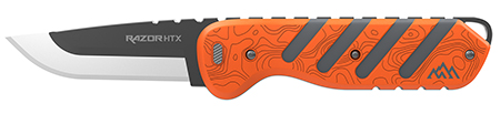 [743404212586] Outdoor Edge HTX30B6C Razor HTX  3" Folding Plain 420J2 SS Blade Orange/Gray