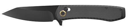 [743404222509] Outdoor Edge SL1C Sentinel  3.15" Folding Drop Point Plain Black Oxide 8Cr13MoV SS Blade G10 Handle