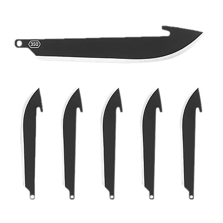 [743404232508] Outdoor Edge RR35K6C   3.50" Drop Point Plain 420J2 SS Blade 6 Blades