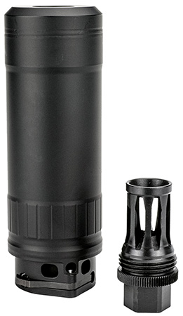 [810042350021] Kgm Suppressors RS-R556A1-QD-BLK R556A1  6mm/5.56 NATO Black Nickel Alloy/Stainless Steel 1/2"x28