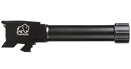 [810122800026] Tapco TAP22003 Glock 9mm Luger Threaded Black Nitride Stainless Steel, Fits Glock 43/43X
