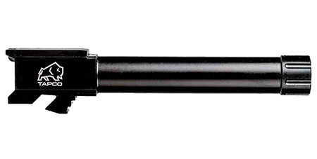 [810122800019] Tapco TAP22002 Glock 9mm Luger Threaded Black Nitride Stainless Steel, Fits Glock 19 Gen1-3