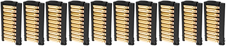 [640832011142] Kel-Tec PR5750010 PR-5.7 Stripper Clip 10rd Black Polymer 10 Pack