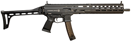 [810091157978] Grand Power 810091157978 Stribog SP9A3 9mm Luger 30+1 16" Black Picatinny Rail, Black Polymer Grip