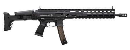 [810091158005] Grand Power 810091158005 Stribog SP9A3 9mm Luger 30+1 16" Black Barrel, Picatinny Rail Receiver  &  Grip