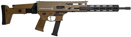 [810091156483] Grand Power 810091156483 Stribog SP9A3G 9mm Luger 16" Black Barrel, Flat Dark Earth Receiver, Polymer Stock  &  Grip