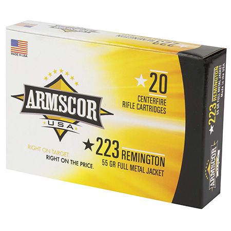 [812285020136] Armscor FAC2231N USA  223Rem 55gr Full Metal Jacket 20 Per Box/50 Case