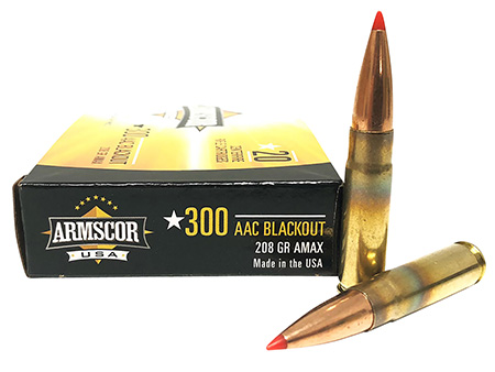 [812285021775] Armscor FAC300AAC2N USA  300Blackout 208gr Hornady A-Max 20 Per Box/10 Case