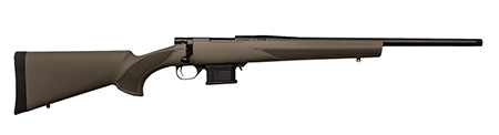 [682146886733] Howa HMA22ARCGHBY 1500 Mini Action Youth 22 ARC 20" Black Heavy Threaded Barrel, Black Drilled  &  Tapped Steel Receiver, Fixed HTI Green Synthetic Stock