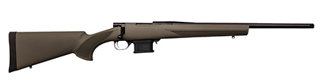 [682146886023] Howa HMA6ARCGHBY 1500 Mini Action Youth 6mm ARC 20" Black Heavy Threaded Barrel, Black Drilled  &  Tapped Steel Receiver, Fixed HTI Green Synthetic Stock