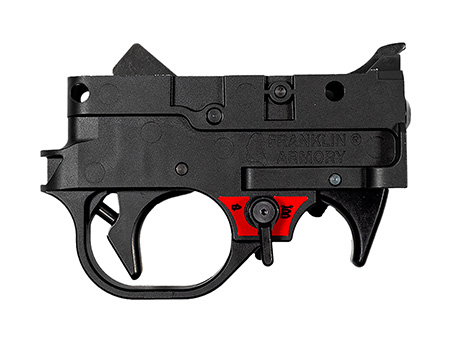 [818725013065] Franklin Armory 0250041BLK   Black Curved Trigger Drop-In Fits Ruger 10/22