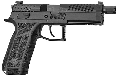 [806703916712] CZ-USA 91671 P-09 F Nocturne SR Full Size Frame 9mm Luger 21+1 5.30" Optic Ready/Serrated