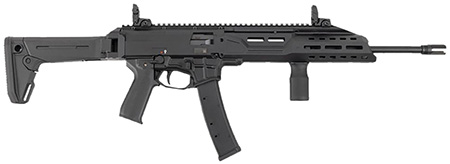 [806703914404] CZ-USA 91440 Scorpion 3+ Carbine 9mm Luger 20+1 16.30" Black Threaded Barrel, Black Receiver w/Picatinny Rail, Magpul Folding Black Polymer Stock, Black Polymer Grip