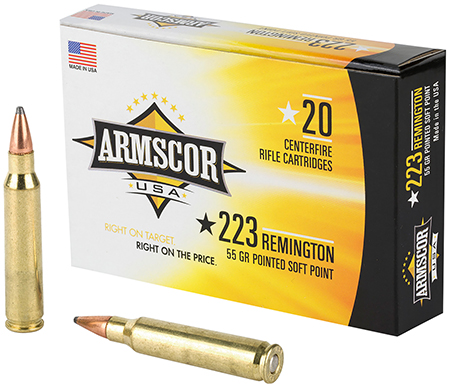 [812285021935] Armscor AC2235N USA  223Rem 55gr Hornady V-Max 20 Per Box/50 Case