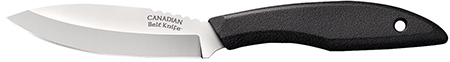 [705442006855] Cold Steel CS20CBL Canadian Belt 4" Fixed Drop Point Plain Cryo Quenched 4116 SS Blade, 4.50" Black Textured Polypropylene Handle
