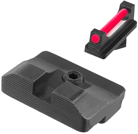 [788130031131] TruGlo TGTG132CZ1 Fiber-Optic Pro  Red Fiber Optic Front/Blacked Rear/Black Frame Fits CZ SP