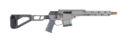 [810152960134] Q LLC MINIFIX55612INPISTOL Mini Fix  5.56 NATO 12" Gray Tapered Threaded Barrel, M-LOK Handguard, Gray Picatinny Rail Receiver, Adj Folding Stock,  Black Polymer Grip