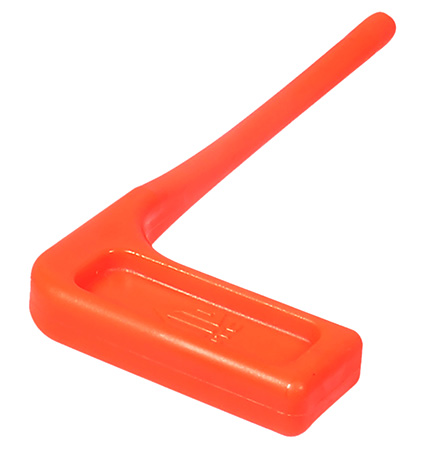 [4712274529694] Leapers RBCSF06 Chamber Safety Flag Orange Polymer 3.50" Long 6 Pack