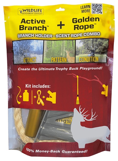 [024641003978] Wildlife Research 3974Combo Kit includes One Golden Rope, 4 oz Golden Rope Scent  &  Active-Branch Holder