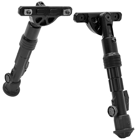[4717385552838] Leapers TLBPDM01 FLEX Recon Bipod Black Anodized Aluminum
