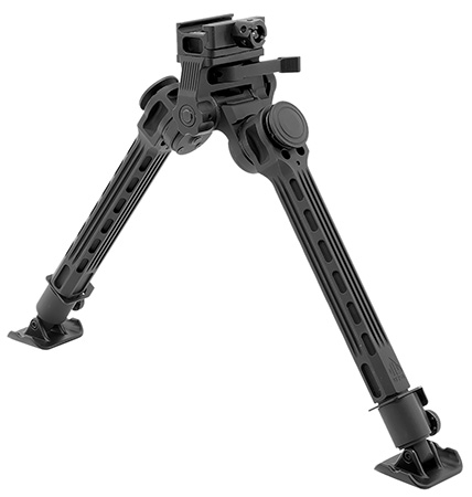 [4717385556393] Leapers TLBPFS01A Big Bore  Bipod Black Anodized 9-14" Aluminum/Steel