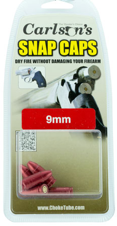 [723189000585] Carlson's Choke Tubes 00058 Snap Cap Spring Loaded Striking 9mm 5Pack