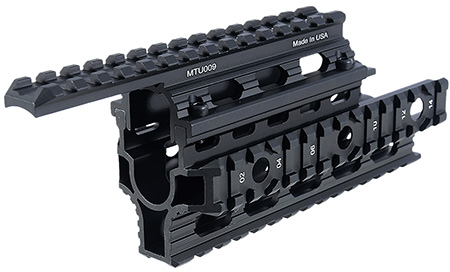[4712274527645] Leapers MTU009 Quad Rail Aluminum Matte Black Receiver