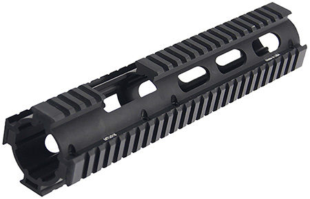 [4712274528208] Leapers MTU015 Quad Rail Handguard Aluminum Matte Black Receiver