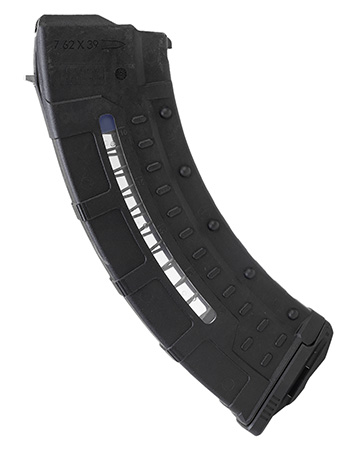 [4717385557260] Leapers RBTAKM30   30rd Windowed 7.62x39mm Black Polymer/Steel