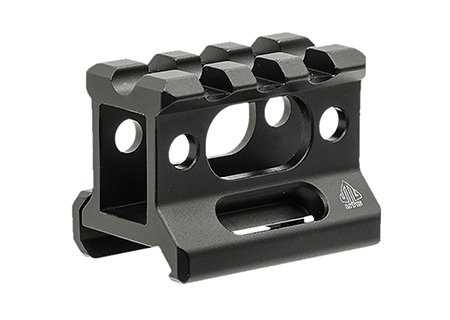 [4717385551947] Leapers MTRSX1S Picatinny Riser  Matte Black Anodized Aluminum Picatinny/Weaver Mount
