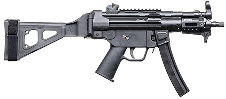 [810161700264] PTR  9RS BR 9mm Luger 30+1 6" Black Nitride 3-Lug Threaded Barrel, M-LOK Handguard, Black Parkerized Aluminum Picatinny Rail Receiver, SB Tactical Brace, Black Polymer Grip