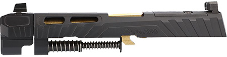 [798681665839] Sig Sauer 8901002 P320  9mm Luger Gold/Black Stainless Steel Optic Ready Slide XRAY3 Sights
