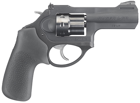 [736676054350] Ruger 5435 LCRx  22 LR 3" Matte Black Barrel, 8rd  PVD Finished Cylinder, Matte Black 7000-Series Aluminum Frame, Hogue Tamer Monogrip