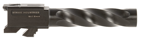 [708747548747] Strike Industries GBARREL19 Glock 9mm Luger Spiral Fluted Black Nitride Stainless Steel, Fits Glock 19 Gen3-5