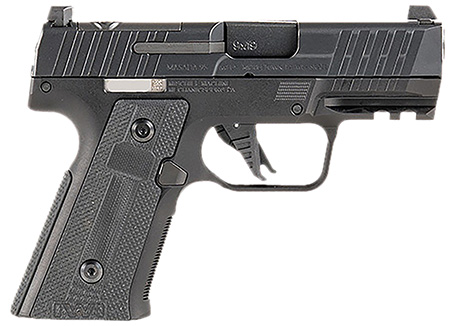 [818004025291] IWI US M9SLIM10CE MASADA Slim Commander Elite Compact Frame 9mm Luger 13+1 3.40" Black Button-Rifled Barrel, Black Optic Ready/Serrated Steel Slide, Black Aluminum Frame w/Picatinny Rail, Polymer Grip