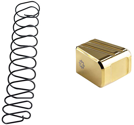 [046139039702] Cross Armory CRG+5MEG17GD Magazine Extension  Fits Glock 17/22/31 Gen 1-5 5rd Gold Aluminum