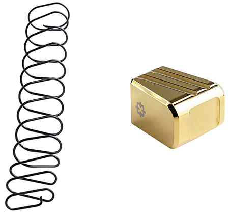 [046139039764] Cross Armory CRG+5MEG19GD Magazine Extension  Fits Glock 19/23/32 Gen 1-5 5rd Gold Aluminum