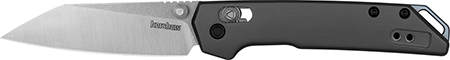 [087171068909] Kershaw 2051R Iridium Mini 3" Folding Reverse Tanto Plain Stonewashed D2 Steel Blade, Gray Anodized Aluminum Handle