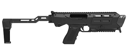 [810108182955] Meta Tactical Llc MX1-PS-BK MX-1 Conversion Kit Compatible w/Glock, Aluminum Frame w/M-LOK  &  Picatinny Rail, Black Polymer Folding Stabilizer