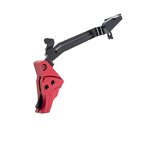 [612789316281] Tyrant CNC TDGTRIG34REDBLACKBAR I.T.T.S Trigger/Bar Red/Black Fits Glock Gen3-4