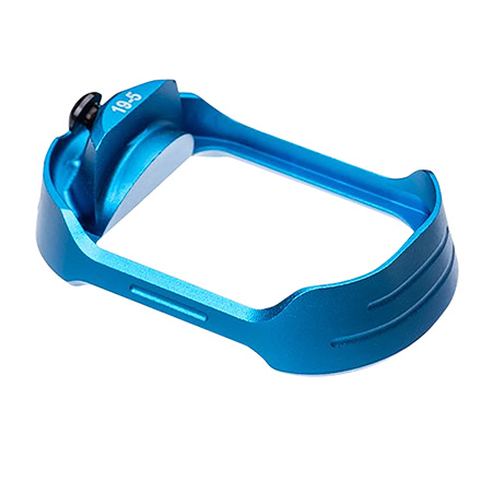 [7426848615030] Tyrant CNC TDG19G5MWBLUEBLKSCREW  Magwell Fits Glock 19 Gen 5 Blue Aluminum