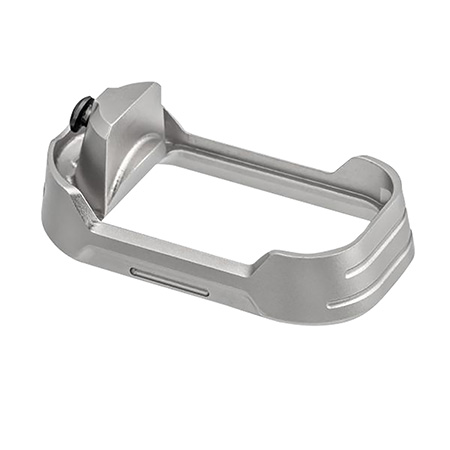 [7426848615139] Tyrant CNC TDG17MWG3GREYBLACKSCRE  Magwell Fits Glock 17 Gen 3 Grey Aluminum