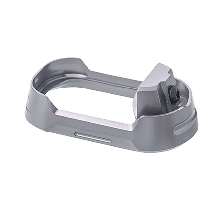[602024453420] Tyrant CNC TDG17MWG4GREYBLACKSCRE  Magwell Fits Glock 17 Gen4 Grey Aluminum