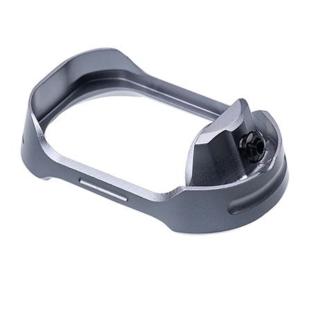 [612789316885] Tyrant CNC TDG17MWG5GREYBLACKSCRE  Magwell Fits Glock 17 Gen 5 Grey Aluminum